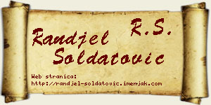 Ranđel Soldatović vizit kartica